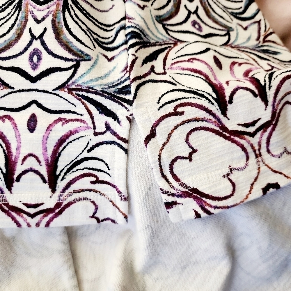 T By Talbots White Multicolored Abstract All-Over… - image 5